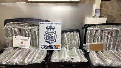 Detenida una pareja que pretendía transportar 37 kilos de marihuana y uno de cocaína en un autobús a Francia