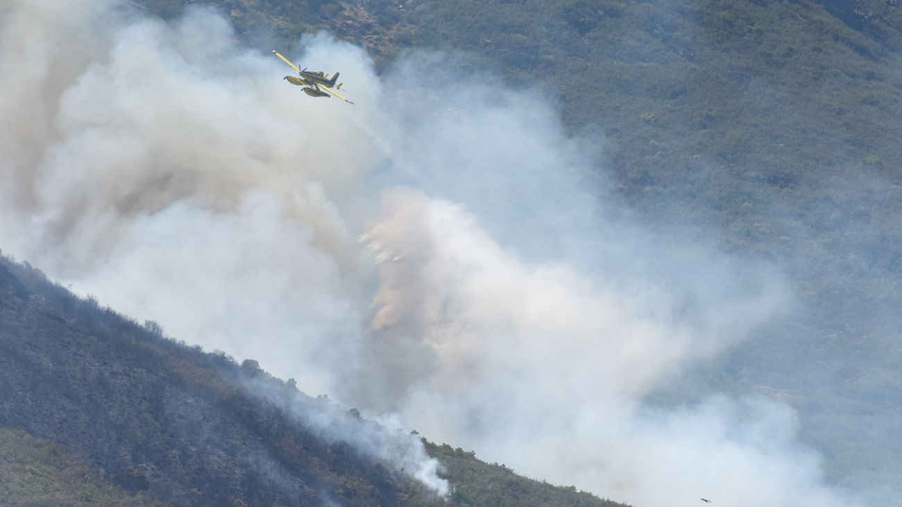 Otra noche de fuego en Las Hurdes con nivel 2 de peligrosidad