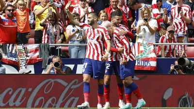 El Atlético asegura ante Osasuna la Champions al ganar 3-0