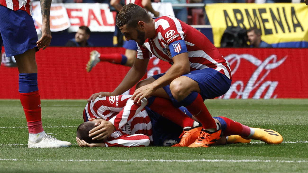 Morata, otra baja más en el Atlético por un esguince cervical