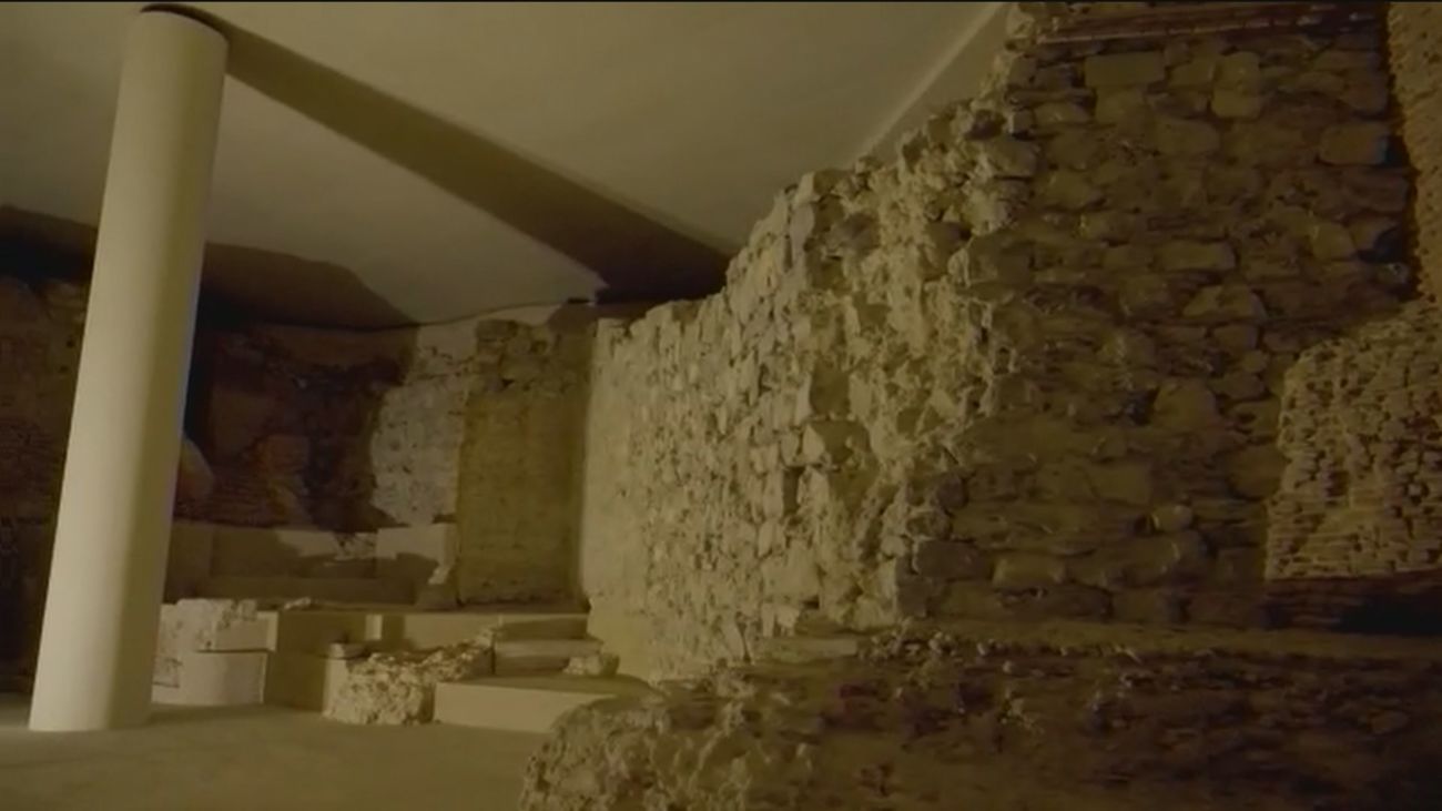 La muralla árabe de Madrid, en el Museo de Colecciones Reales