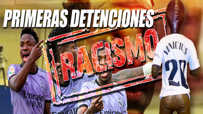 Cuatro detenidos por colgar un maniquí con la camiseta de Vinicius en un puente de Madrid