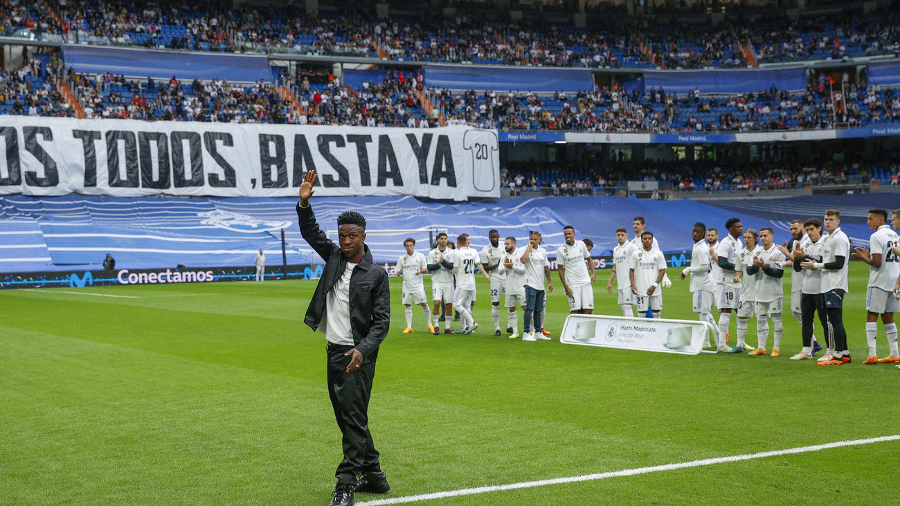 El Bernabéu se vuelca con Vinícius
