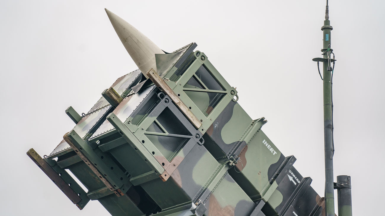 Sistema de misiles antiaéreos Patriot listo para el combate
