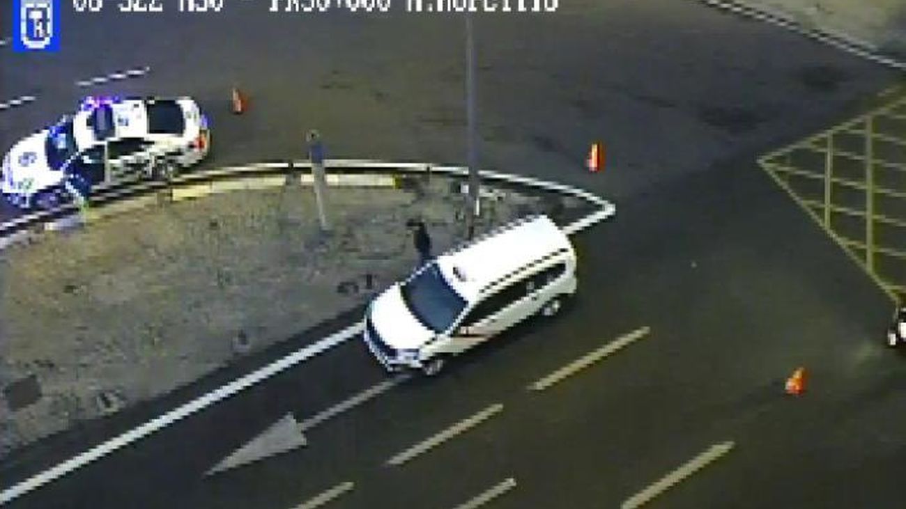 Cortados dos carriles de la M30 en la Avenida de la Ilustración por accidente