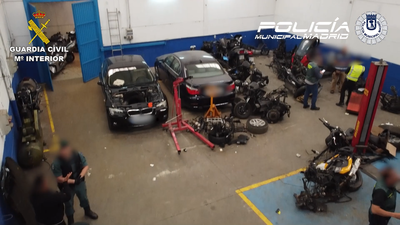 Cae una red criminal en Madrid y Toledo  dedicada al robo y despiece de vehículos