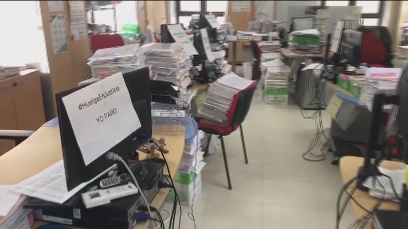 Tercer día de huelga de los funcionarios de Justicia