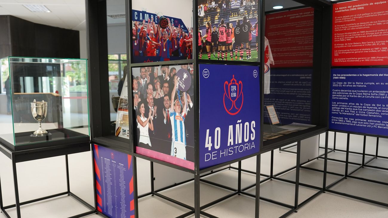 Exposición sobre los 40 años de la Copa de la Reina, en Leganés