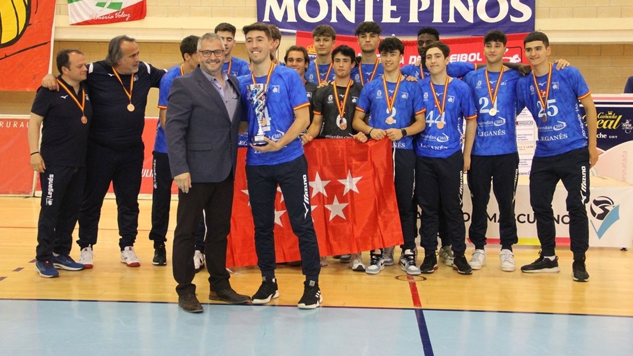 Leganés, bronce en el España de voleibol junior masculino