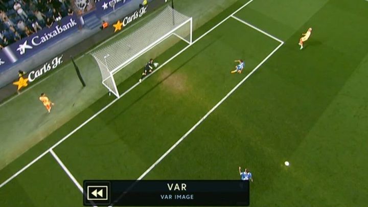 El gol concedido al Atlético / TWITTER