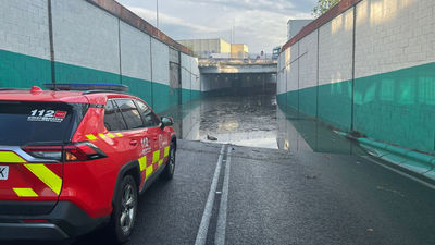 Una fuerte tormenta de granizo y lluvia golpea a Madrid