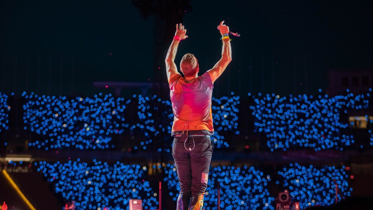 Coldplay en el concierto de Barcelona