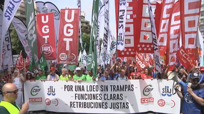 Hasta 20.000 funcionarios de Justicia se han manifestado en Madrid, según sindicatos