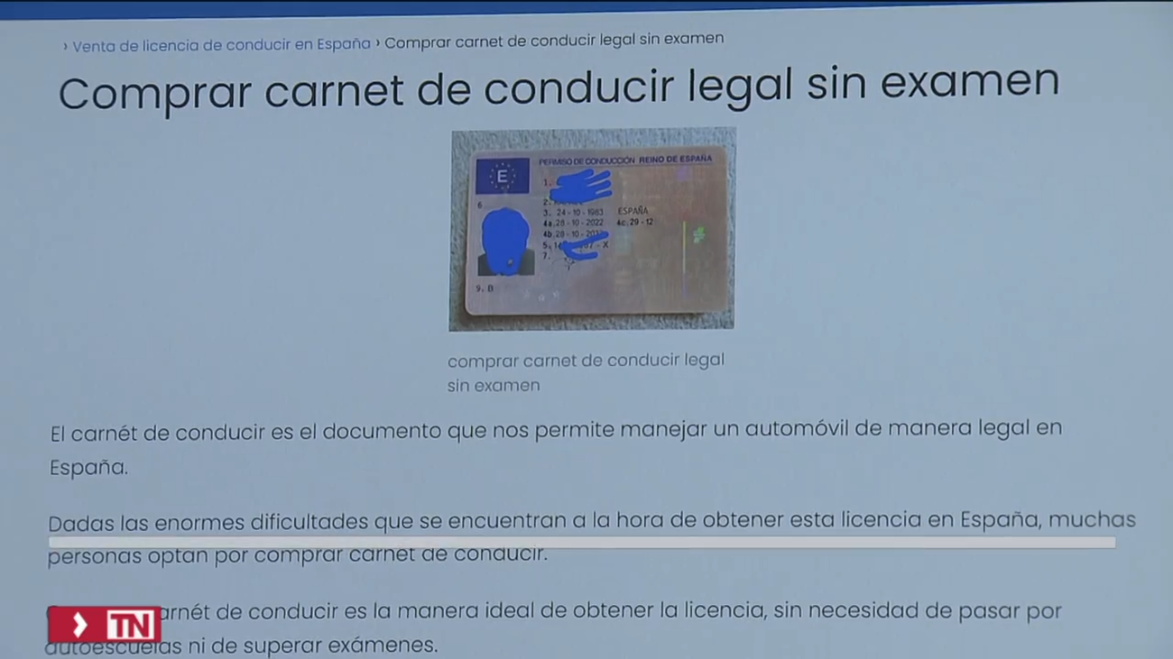 La DGT alerta de webs que ofrecen obtener el carné de conducir sin exámenes por 850 euros