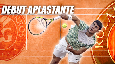 Carlos Alcaraz debuta firme en Roland Garros