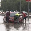 La lluvia anega varias carreteras madrileñas