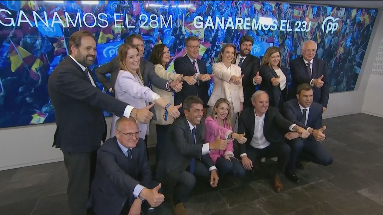 Los barones autonómicos del PP con Núñez Feijóo