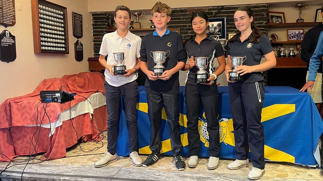 Liz Hao y Pablo Salto, campeones infantiles de Madrid de golf