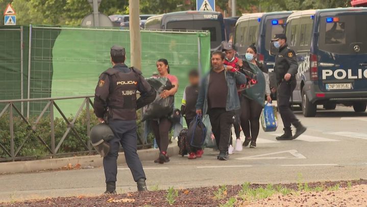 desalojo familias Alcobendas / TELEMADRID