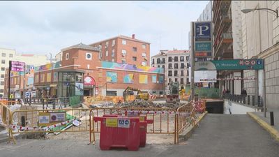La Plaza de los Mostenses, en obras hasta otoño