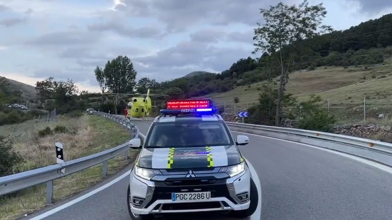 Un conductor de 56 años muere en San Lorenzo de El Escorial tras salirse de la vía