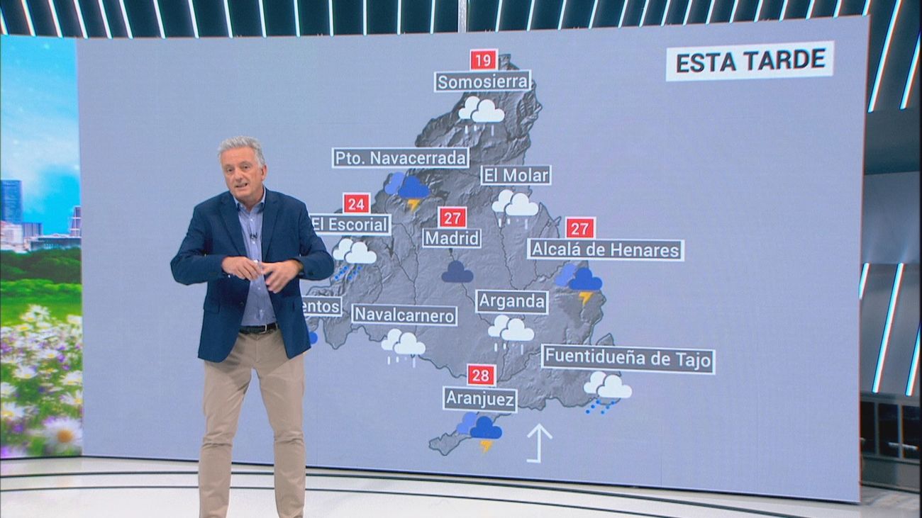 Tiempo en Madrid: Tarde de lluvias y tormentas en toda la Comunidad