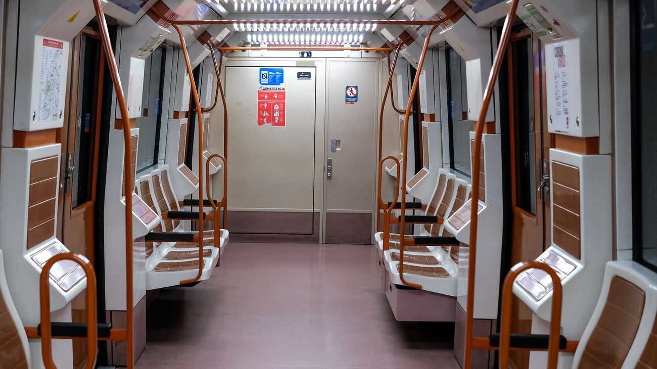 Vagón de metro de Madrid