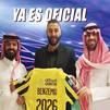 El Al Ittihad anuncia el fichaje de Benzema por 3 temporadas