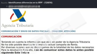 Policía Municipal de Madrid alerta de una campaña de malware con emails falsos de la Agencia Tributaria