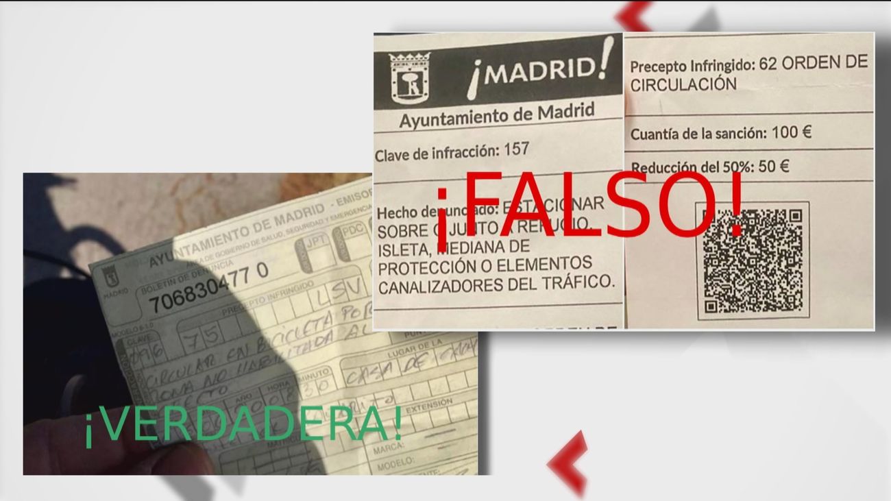 La Policía avisa: Si tiene código QR, la multa es falsa