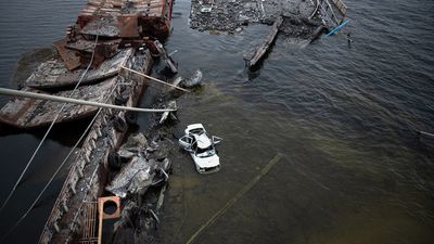 600 km. cuadrados bajo el agua en Ucrania tras la voladura de la presa de Jerson