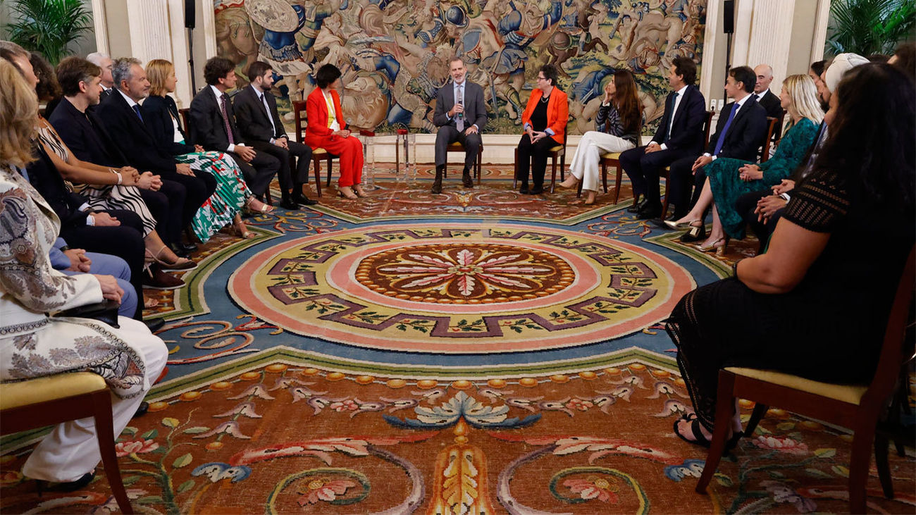 El Rey recibe a los participantes del South Summit 2023 en Zarzuela