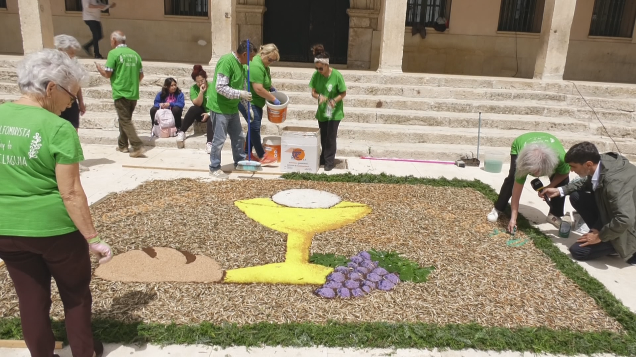Todo listo para el Corpus Christi en Torrelaguna