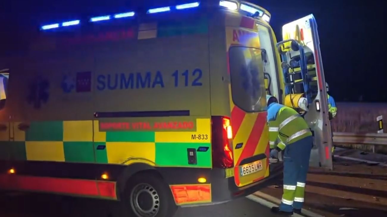 Un muerto y un herido en una colisión frontal en la M-600 en Brunete