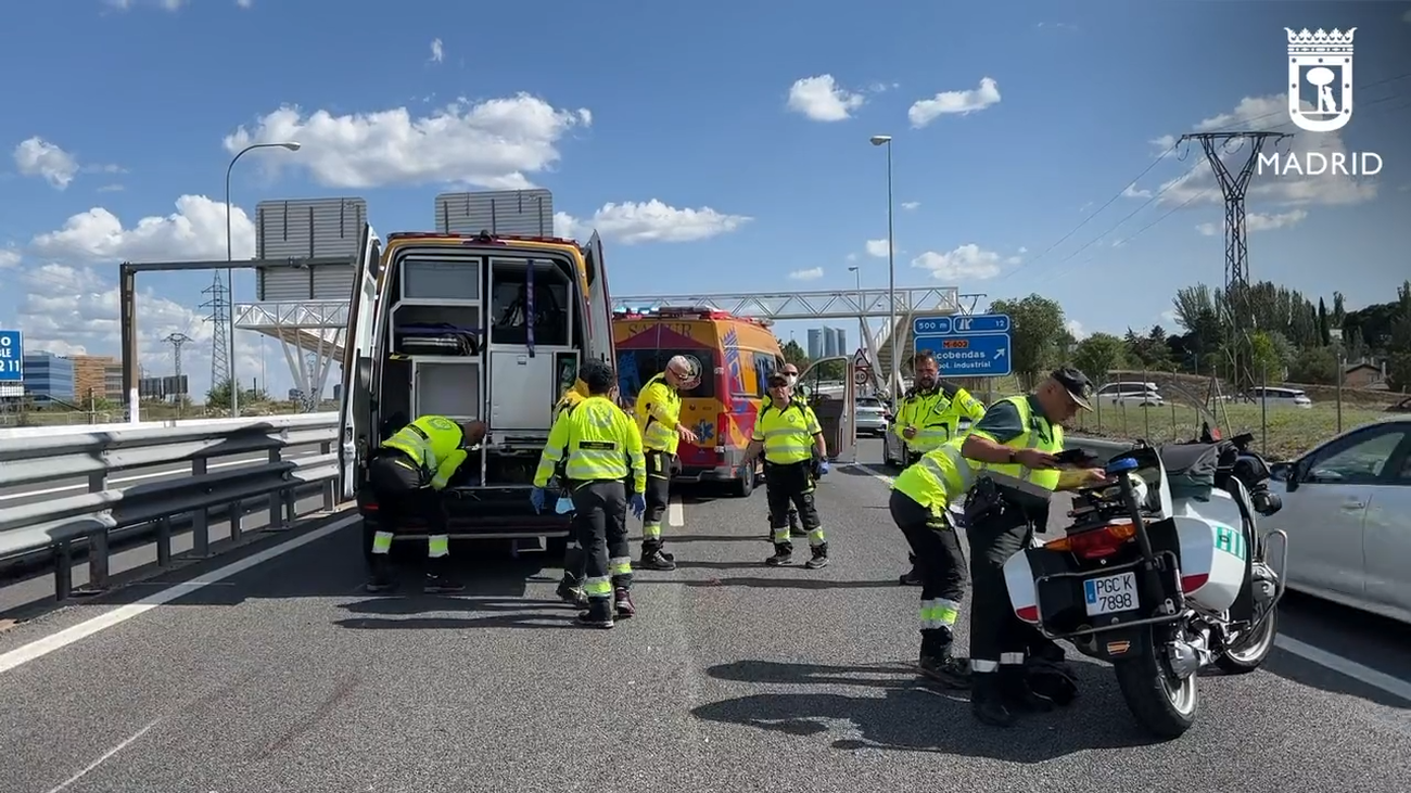 Un muerto y un herido muy grave tras un accidente de moto en la M-607, en Madrid
