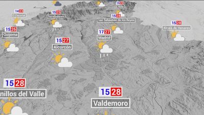 El tiempo en Madrid este lunes: Chubascos por la tarde con granizo en la sierra