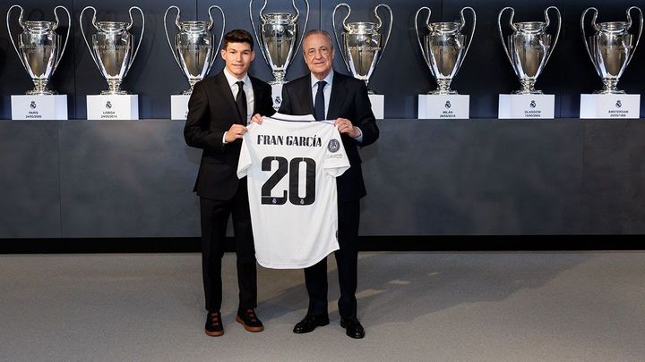 Fran García y Florentino Pérez / REAL MADRID