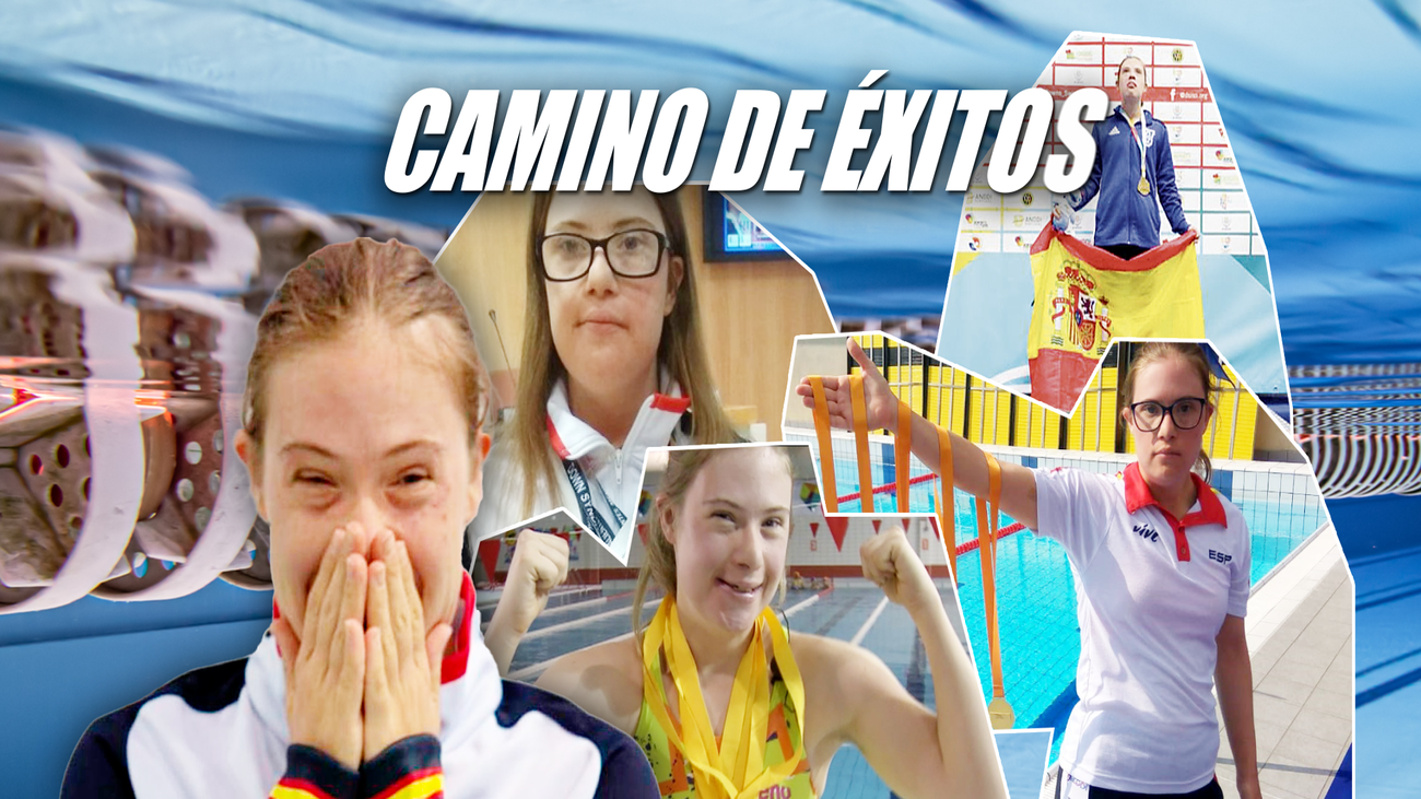 La nadadora de Galapagar Camino Martínez, 7 medallas y un récord mundial