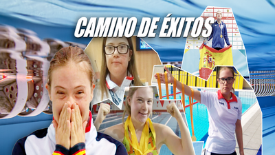 La nadadora de Galapagar Camino Martínez, 7 medallas y un récord mundial