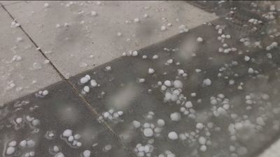 El granizo protagoniza varias tormentas en Madrid