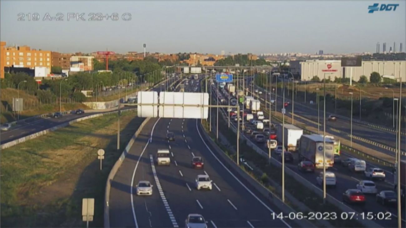 Complicaciones en la A-2 y A-4 en sentido Madrid