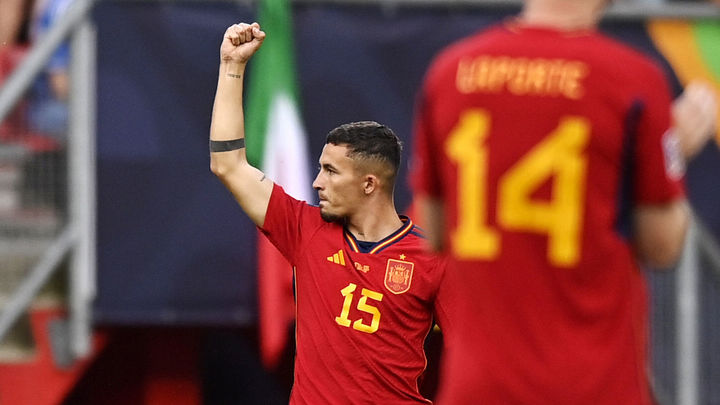 Yeremy Pino celebra un gol frente a Italia / Fabio Ferrari / Lapresse Via Zuma / Dpa