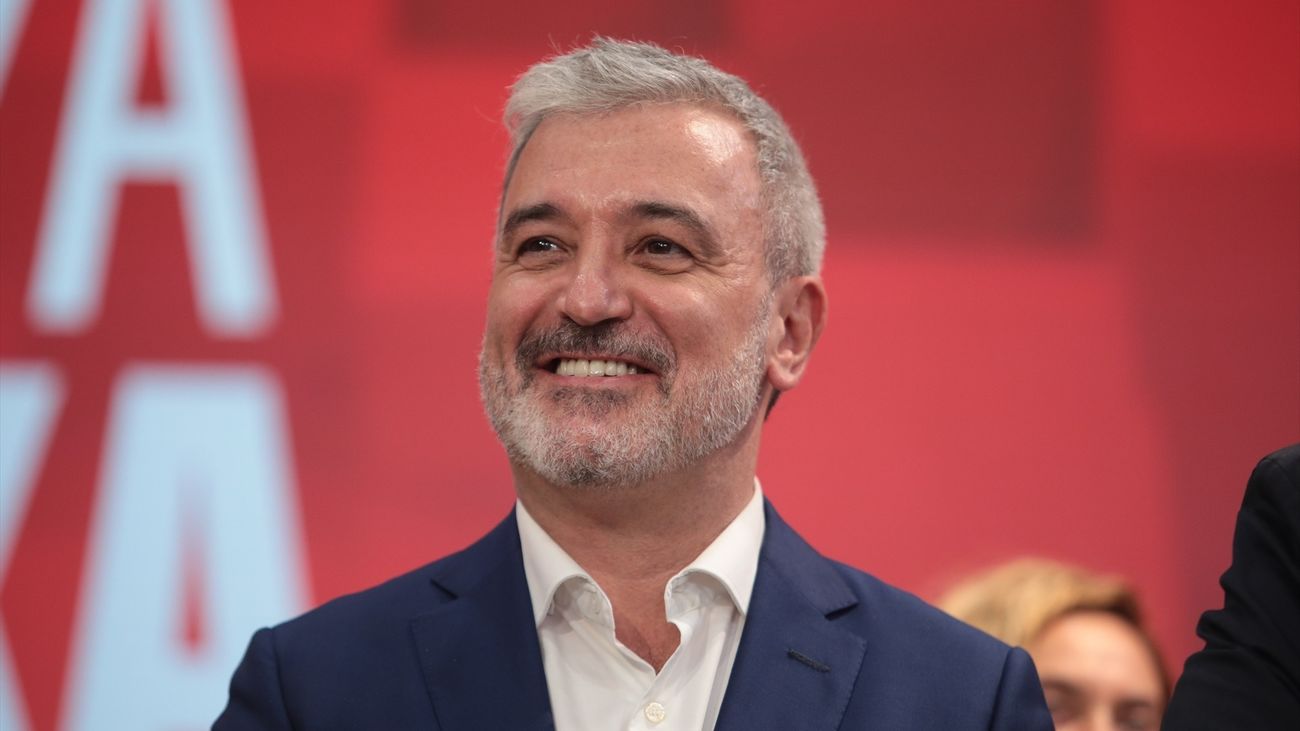 El candidato del PSC-PSOE a la Alcaldía de Barcelona, Jaume Collboni,