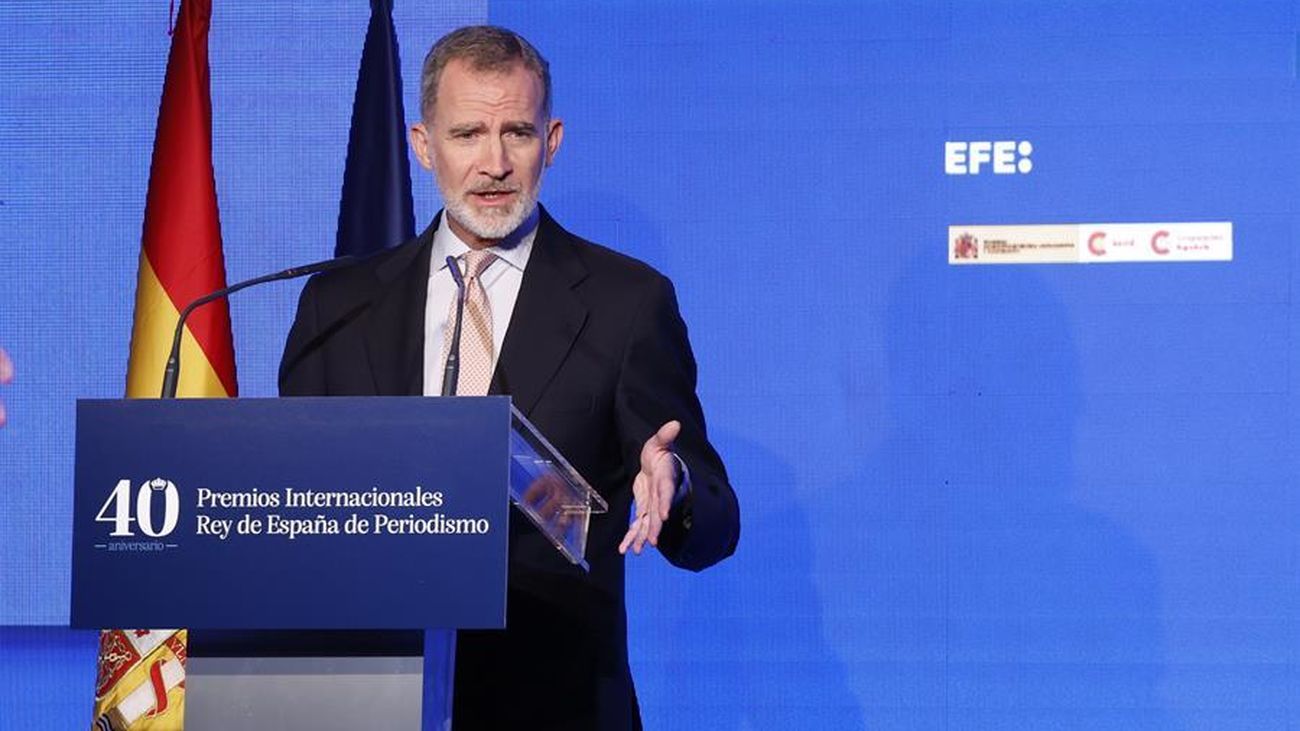 Felipe VI destaca el valor del periodismo independiente en los Premios Internacionales Rey de España