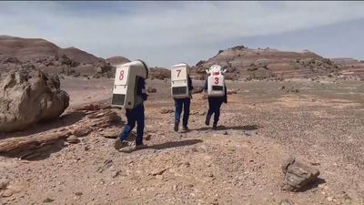 Las astronautas españolas de la misión Hypatia 'regresan' de Marte