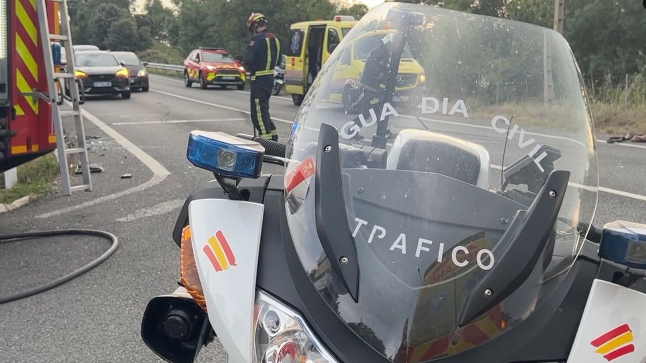 Cuatro heridos, uno grave, en un accidente en El Escorial