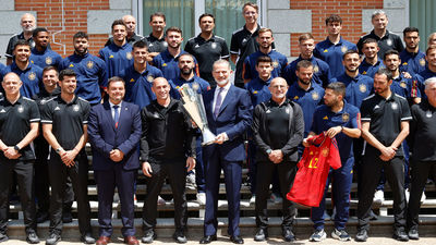 El rey recibe a la Selección tras ganar la Liga de Naciones