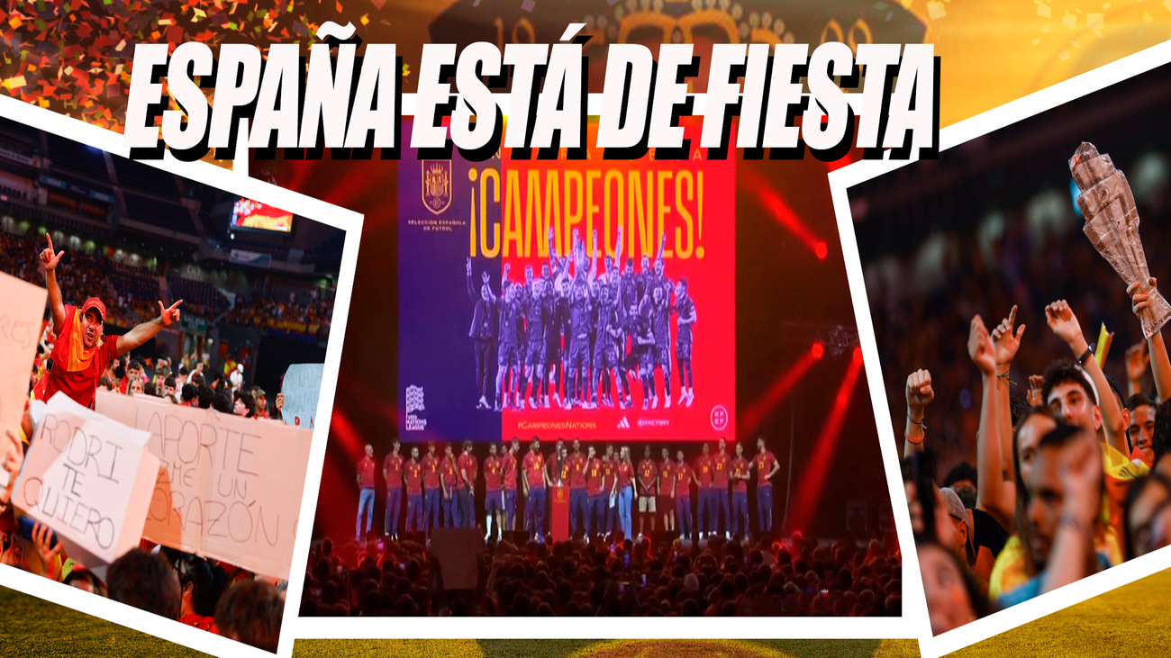 Fiestón en Madrid por la Liga de Naciones