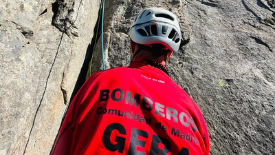 Rescate de una escaladora en el Puerto de Navacerrada