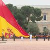 Homenaje a Felipe VI con el izado solemne de bandera en la plaza de Colón de Madrid